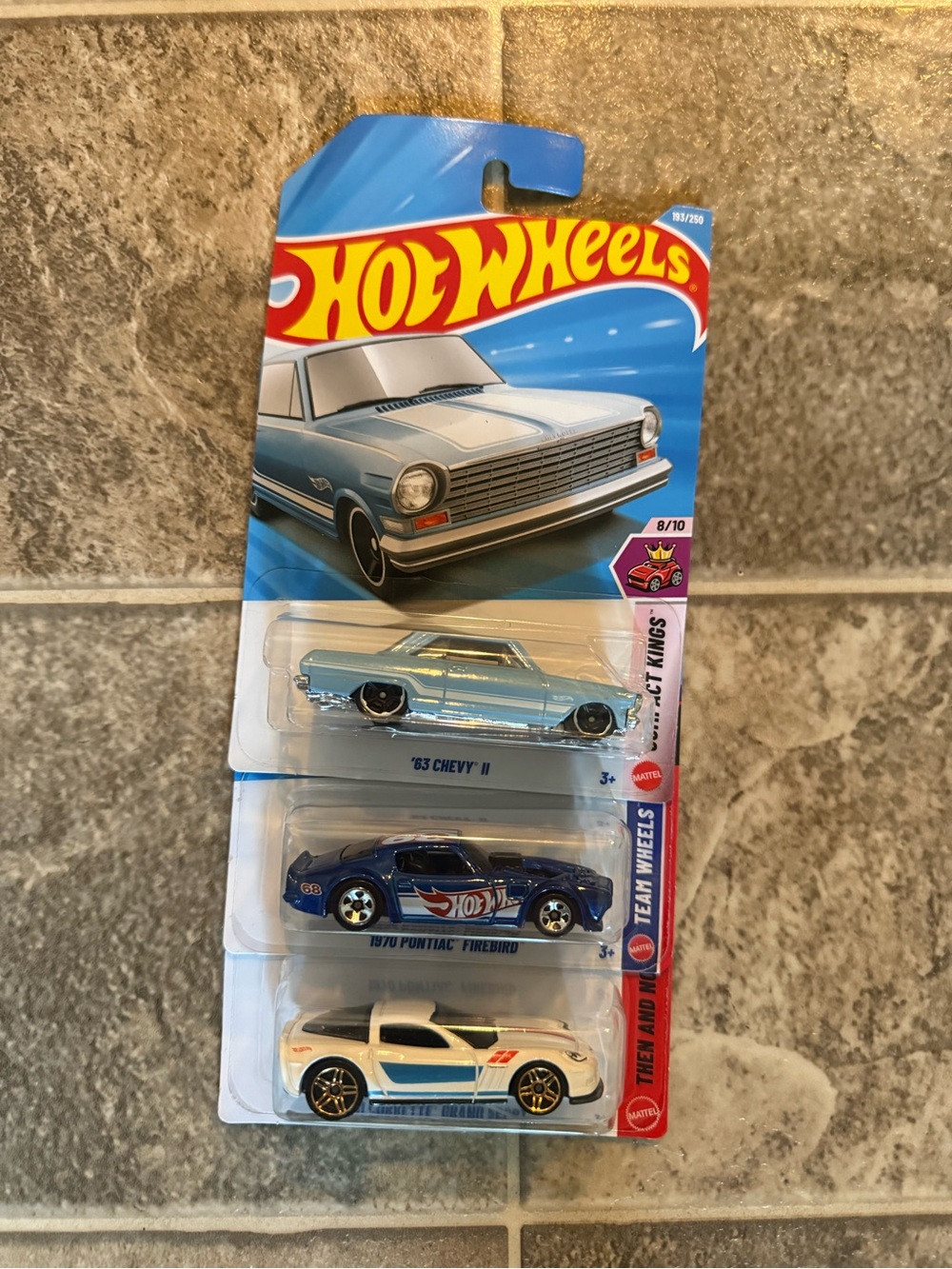 Hot Wheels 3-Car Set - Blue and White Collector Pack